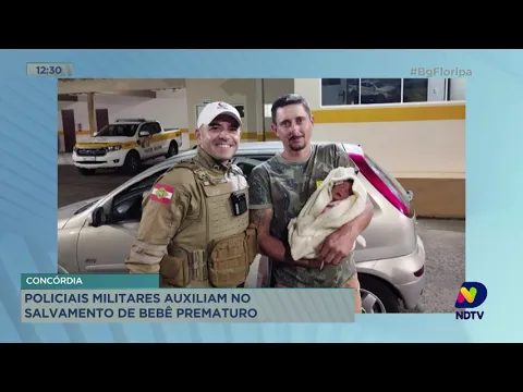 Polícia Militar auxilia no salvamento de bebê em Concórdia