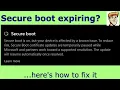 Update Expiring Secure Boot Certificates on legacy HP hardware