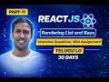 Rendering List Keys in Reactjs Telugu