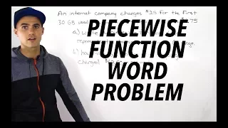 MHF4U Unit 1 Test 2 Application Section Question 2 - piecewise word problem