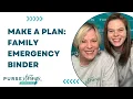 Make a plan Family Emergency Binder