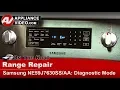 Samsung Range Oven - Diagnostic Mode