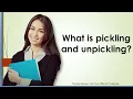 What is pickling and unpickling in python