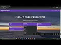 Flight Fare Prediction Using ML