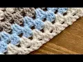 How to - Crochet easy Granny Stripe stitch Granny stripe baby blanket easy baby blanket