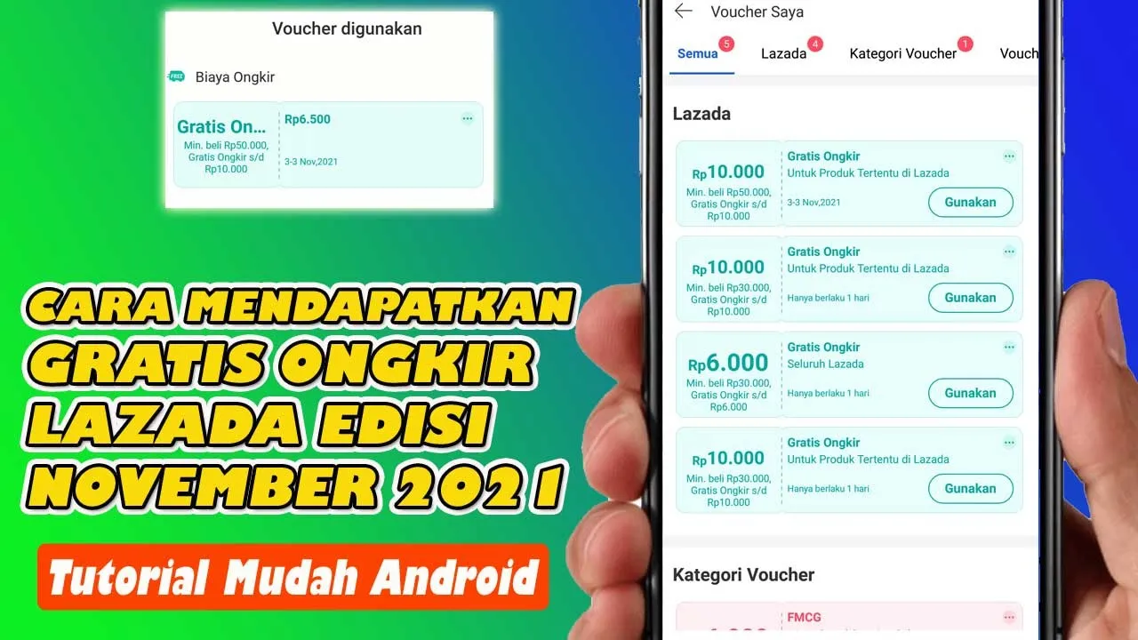 Cara Dapat Voucher Lazada Gratis Tanpa Min pembelian Tiap Hari