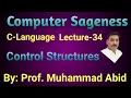 Control Structures C-Language Lecture-34 Urdu Hindi
