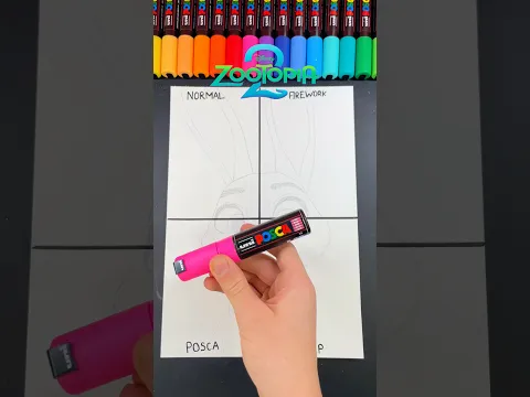 Drawing Judy Hoops from Zootopia 2 in 4 Different Styles ✍️ (Part 1) #shorts #art #drawing
