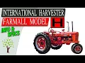 Farmall Model H Classic International Harvester Tractor in Action Vintage Farm Equipment Showcase