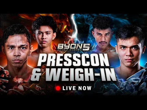 Video Thumbnail: KKAJHE VS AZIZ ! WEIGH IN & PRESS CONFERENCE BYON COMBAT SHOWBIZ VOL. 5!