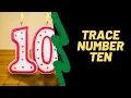 Number 10 worksheet free - Learn how to trace and count from one to ten