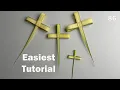How to fold a Palm Leaf Cross Tutorial