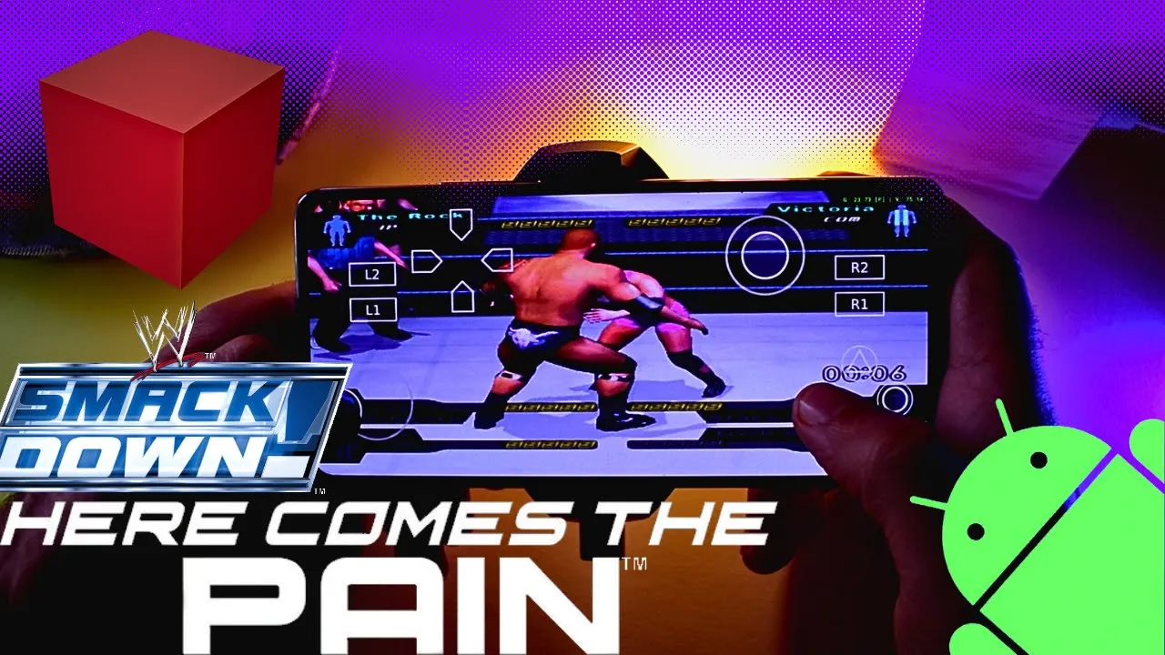 WWE Smack Down! Here Comes The Pain Android Gameplay | PS2 Emulator Android| Nethersx2
