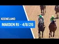 2YO MSW at Keeneland - April 8 2026