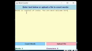Java Word Counter Application