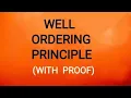 Well Ordering Principle explained with proof Number Theory
