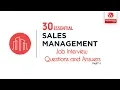 Sales Management Interview Questions and Answers 2019 Part-1 Sales Management WisdomJobs