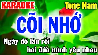 CÕI NHỚ Nhạc Sống Tone Nam Karaoke Tình Trần