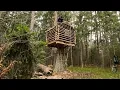 Lagu Solo Bushcraft. Two days to build the world's most unique treehouse - My Cabin Life