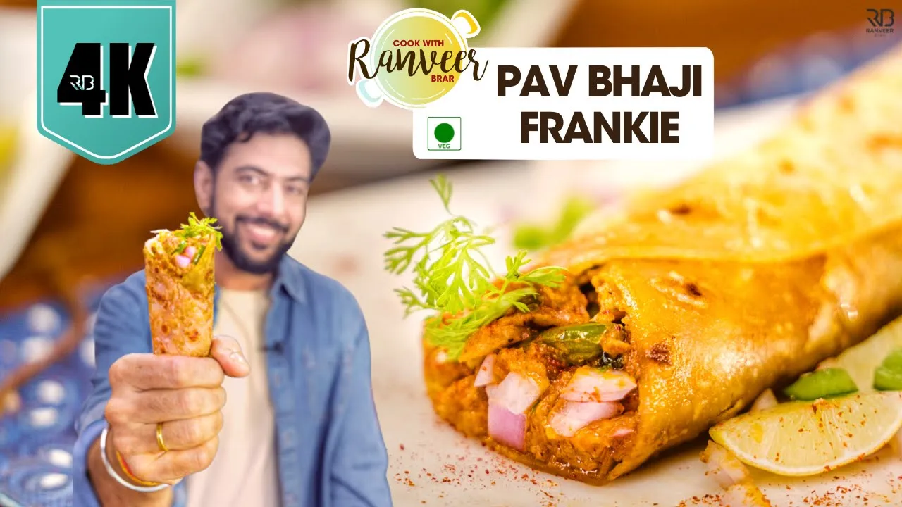 Pav Bhaji Frankie          Mumbai kathi roll recipe   Veg Frankie   Chef Ranveer