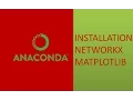 How to Install networkx and matplotlib on Anaconda on window using conda install
