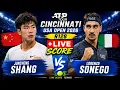 Juncheng Shang vs Lorenzo Sonego LIVE SCORE TENNIS ATP CINCINNATI USA OPEN 2026 R128