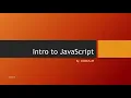 Introduction to Javascript - CodeJS49 Marathi