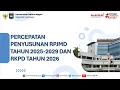 Download Lagu Percepatan Penyusunan RPJMD Tahun 2025-2029 dan RKPD Tahun 2026