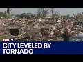 Greenfield Iowa tornado City leveled by tornado cleanup begins