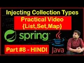 Injecting Collection Types List Set Map Properties Practical Spring Framework Tutorial
