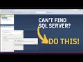 How to Register New Server in SQL Server Importing Data from Excel into SQL