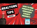HOW TO FIND PERMITS ON A HERNANDO COUNTY PROPERTY