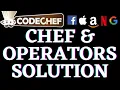 Chef And Operators CodeChef Beginners Problems Python