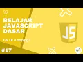 Belajar Javascript Dasar 17 - For Of Looping