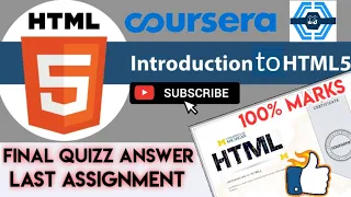 Introduction to HTML5 Final Quiz Answers Coursera