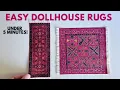 DIY Miniature Dollhouse Rug - Under 5 Minutes