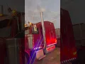 Ready for work Jason s Red Peterbilt 379 with a Bumper swap and some chrome added