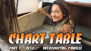 Installing a Chart Table on an Alberg 30 Sailboat with Camille on Sailing Vessel Triteia – Part 1
