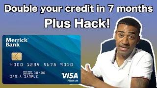 Merrick Bank Double your limit in 7 months Even with bad credit