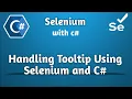 Selenium Tooltip Handling with C Selenium Advanced Tutorial