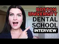 Boston University Dental School Interview - Foreign Trained Dentist