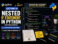Lecture 14 Nested If Statement in Python How it works Explained with Examples Skillify