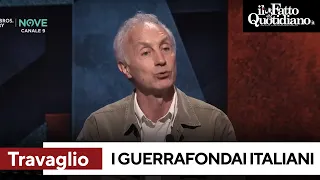 Chi sono i guerrafondai italiani, Travaglio contro Galimberti e Scurati