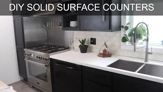 DIY Corian Counter Tops How to Build Solid Surface Kitchen Countertops