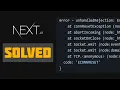 error - unhandledRejection Error aborted SOLVED Next JS