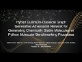 Quantum Classical Graph Generative Adversarial Network for Generating Chemically Stable Molecule