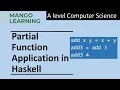 Partial Function Application in Haskell