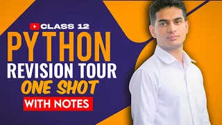 Python Revision Tour Chapter 1 Class 12 Computer Science with Python One Shot Complete Notes