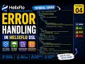 HelixFlo Tutorial Error Handling with Try-Catch On-Error Build Your API with HelixFlo DSL