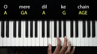  5 mere dil ke chain piano keyboard tutorial ankush harmukh pianobajao